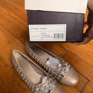 Etienne Aigner Women's Metallic Flats